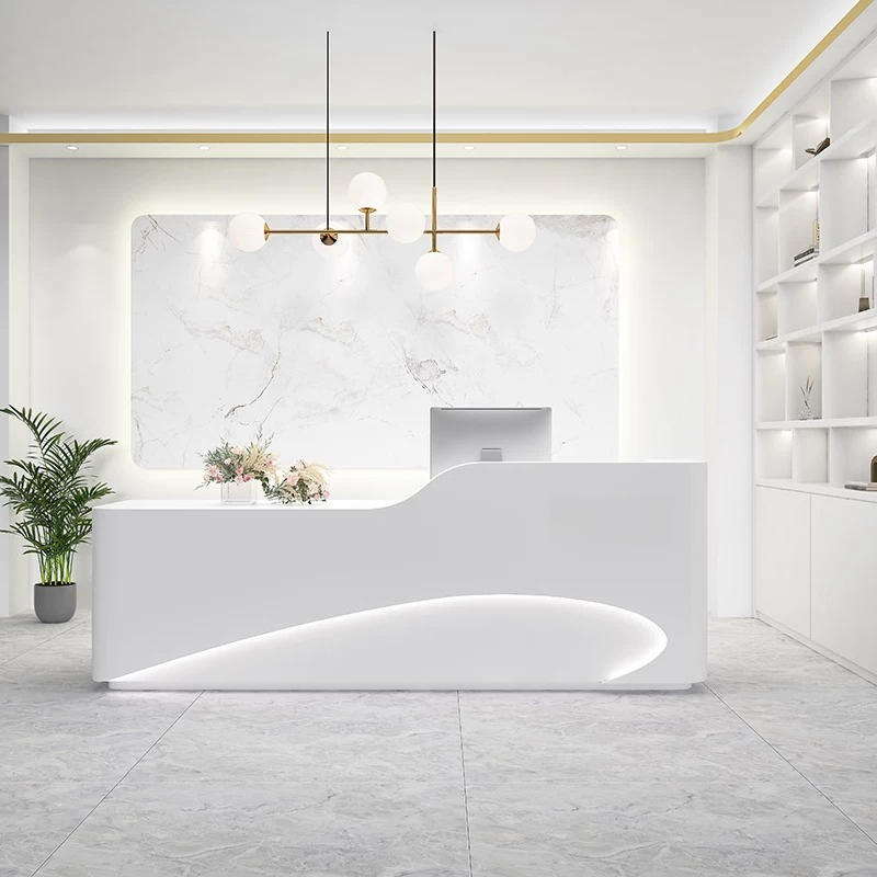 Office Furniture Store - Modern Minimalist Clothing Store Bar Counter