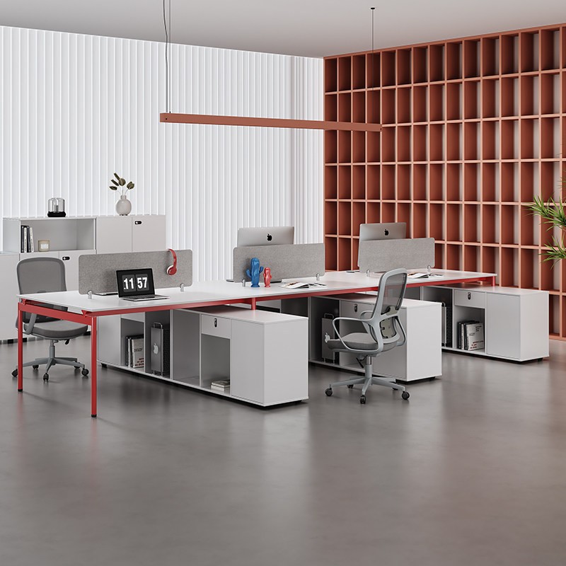 Office Furniture High End - High-end staff table, desk, simple modern