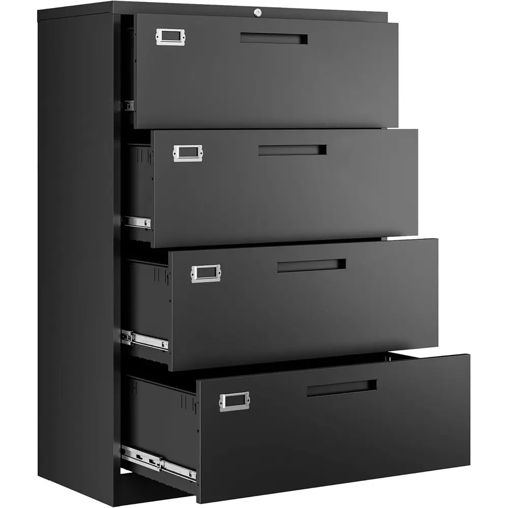 File Cabinet Lateral - Metal Lateral File Cabinet with Lock,