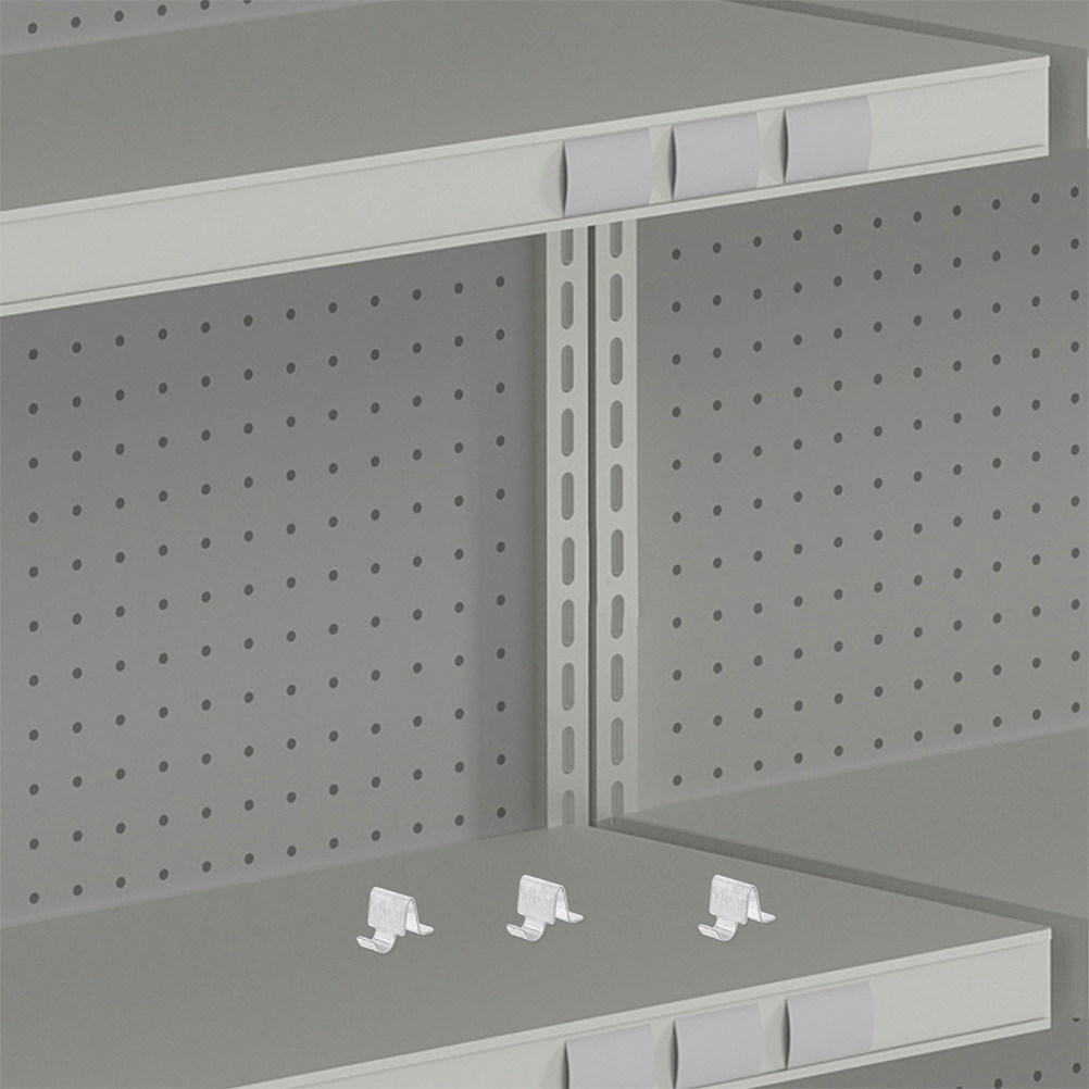 Office Storage Cabinet - 20Pcs Metal Shelf Clips Cabinet Shelf