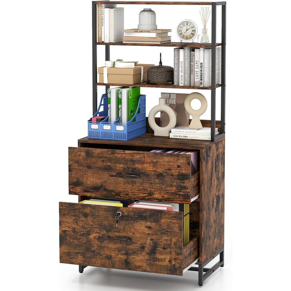 File Cabinet Lateral - Industrial Style Lateral File Cabinet with
