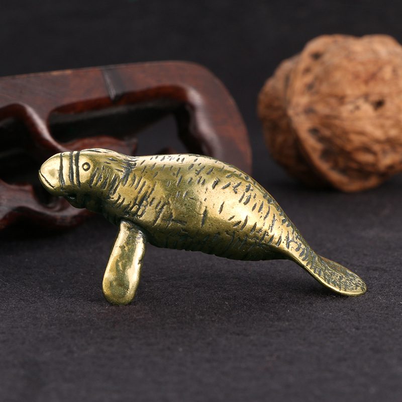 Brass Florida Manatee Decorati - Office Furniture Equipment recension och pris
