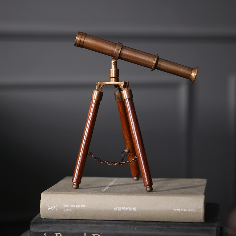 Retro Brass Telescope Desktop  - Office Furniture Equipment recension och pris