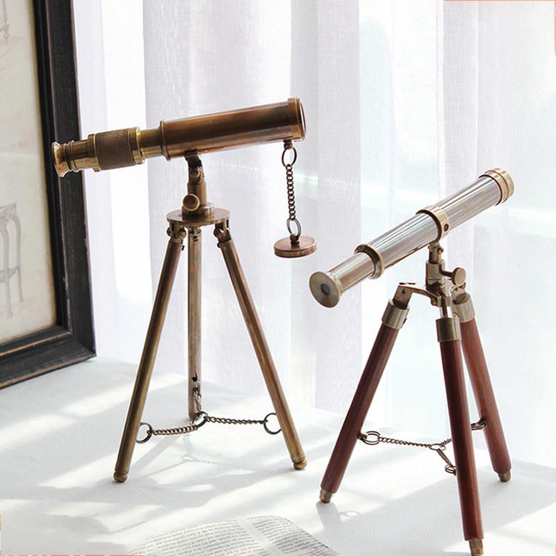 Retro Brass Telescope Desktop  - Office Furniture Equipment recension och pris