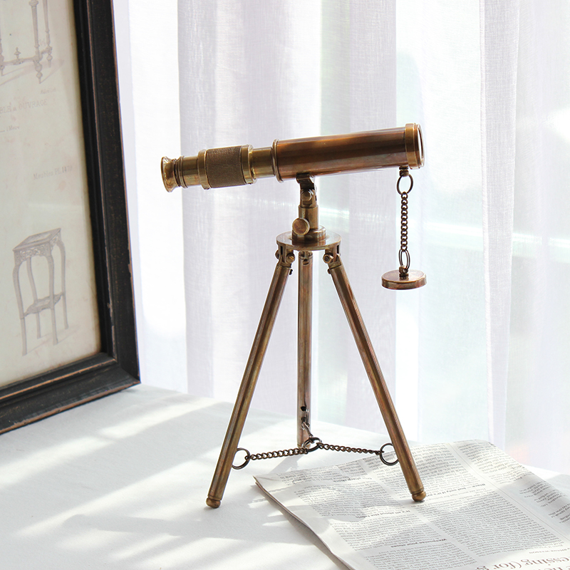 Retro Brass Telescope Desktop  - Office Furniture Equipment recension och pris