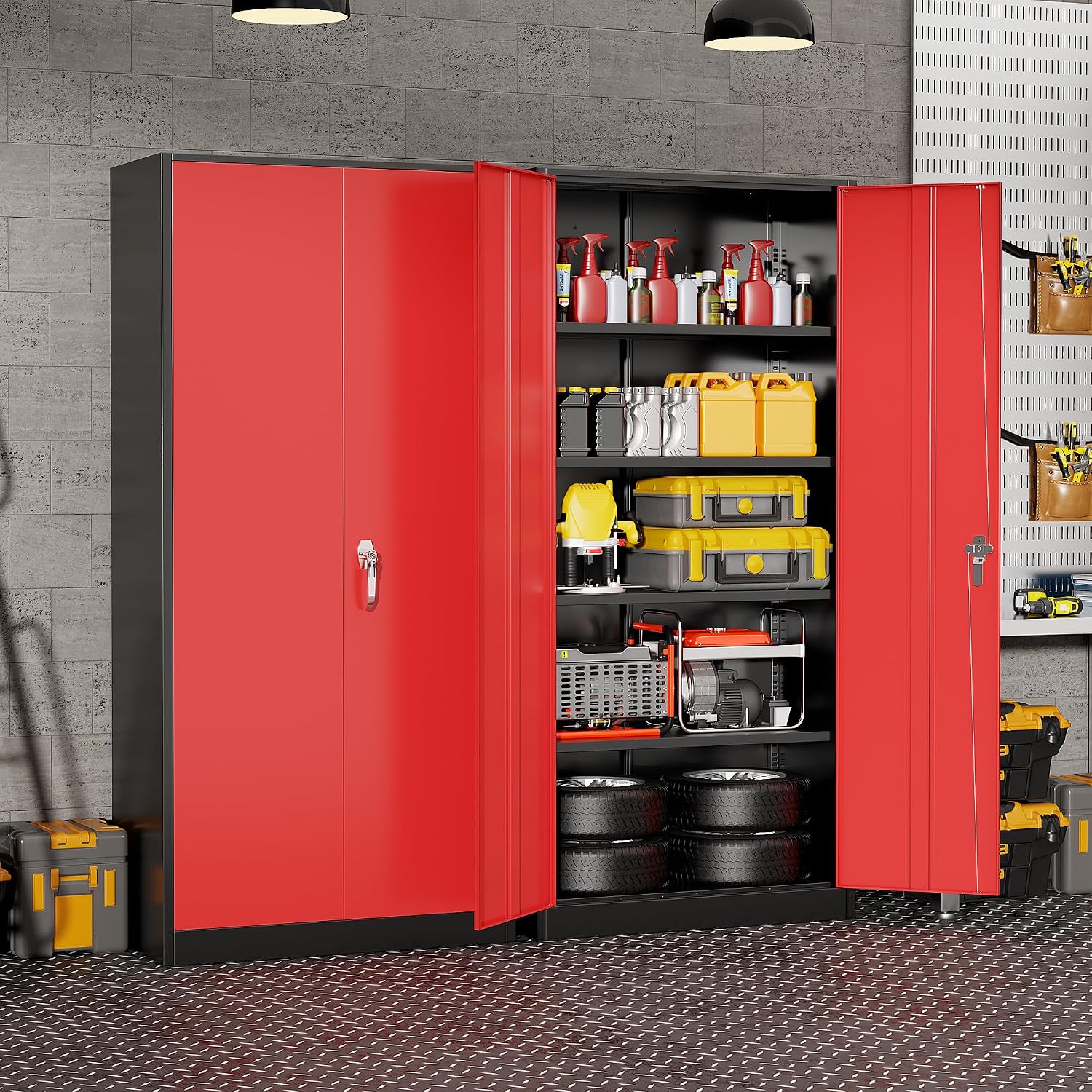 Heavy Duty Metal Garage Storag - Office Storage Cabinet recension och pris