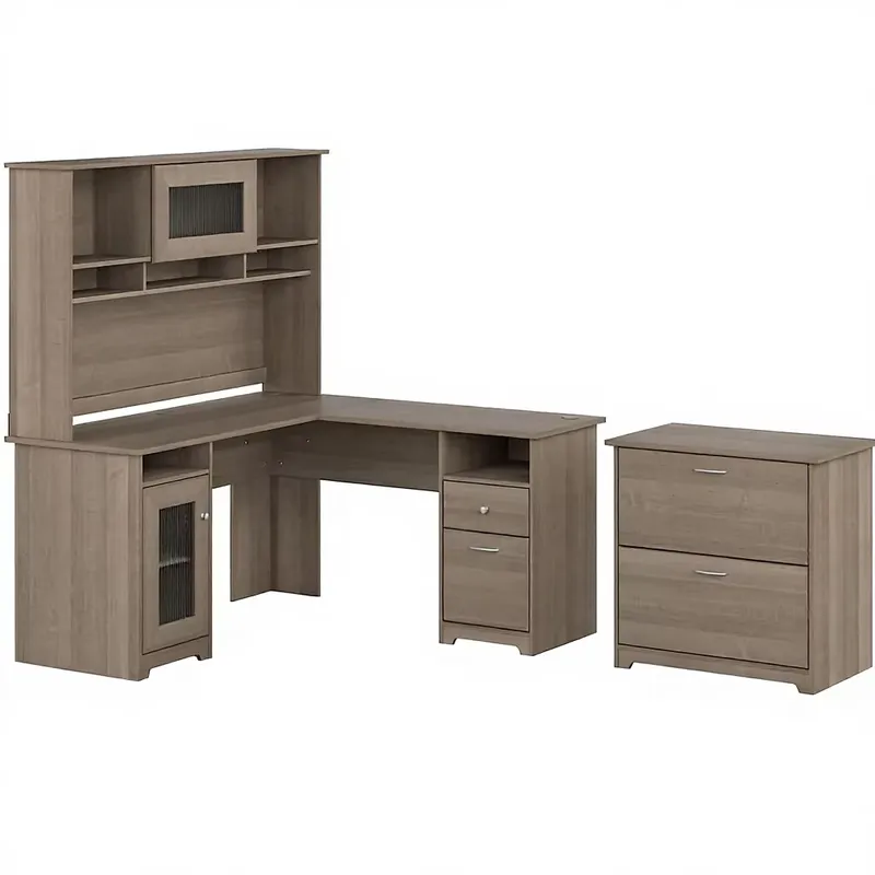 USA Stock L Shaped Home Office - File Cabinet Lateral recension och pris