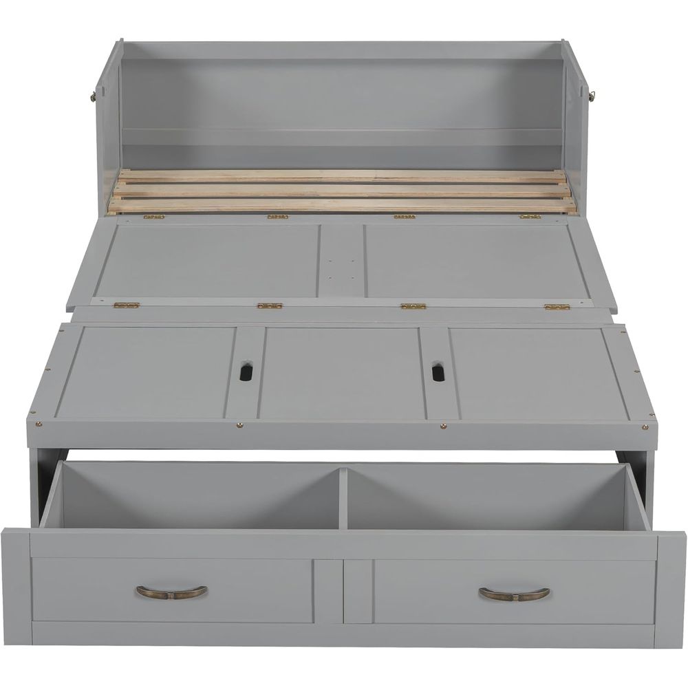 Full Size Murphy Bed Wall Bed, - Office Storage Cabinet recension och pris