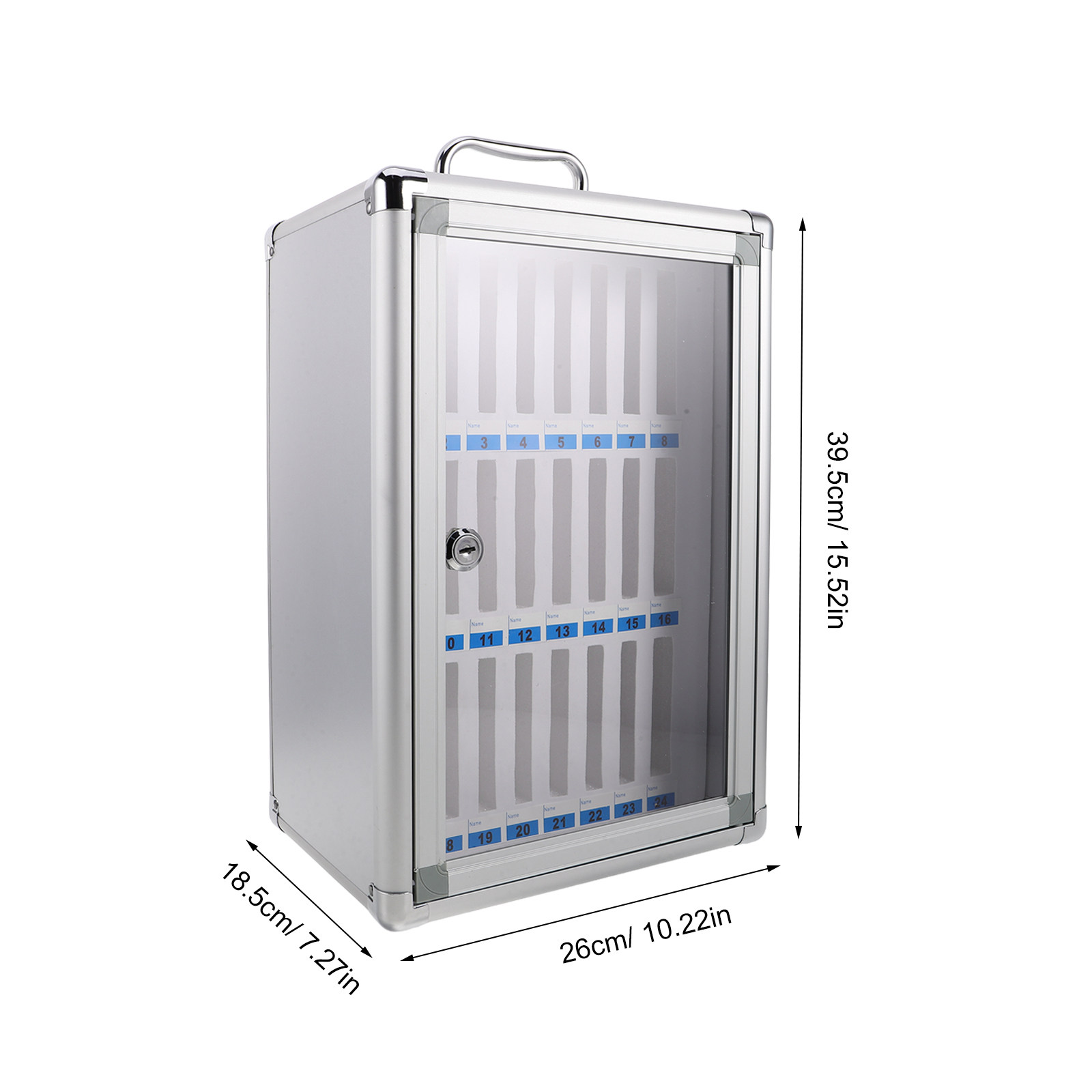 24-Slots Cell Phone Locker Alu - Office Storage Cabinet recension och pris