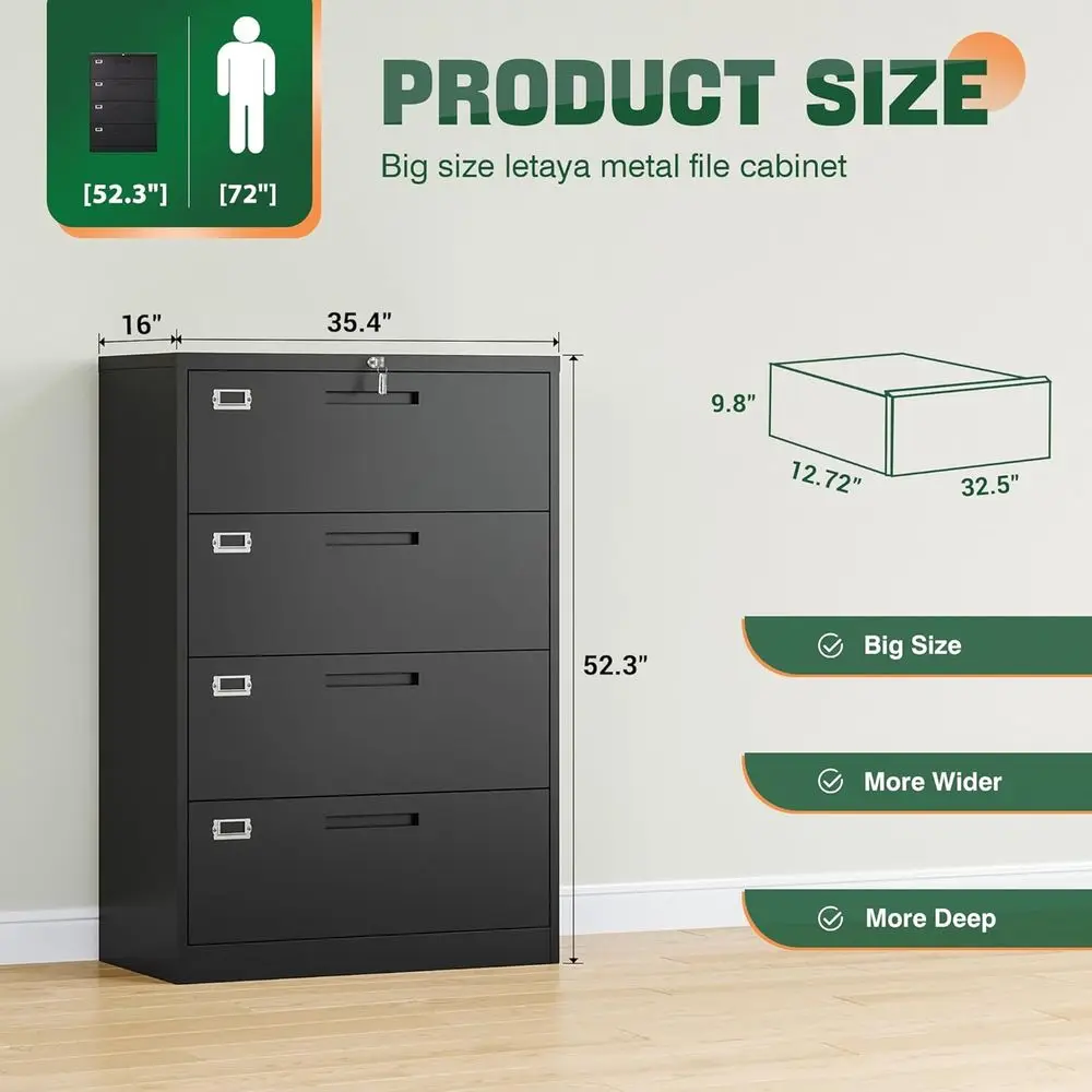Metal Lateral File Cabinet wit - File Cabinet Lateral recension och pris