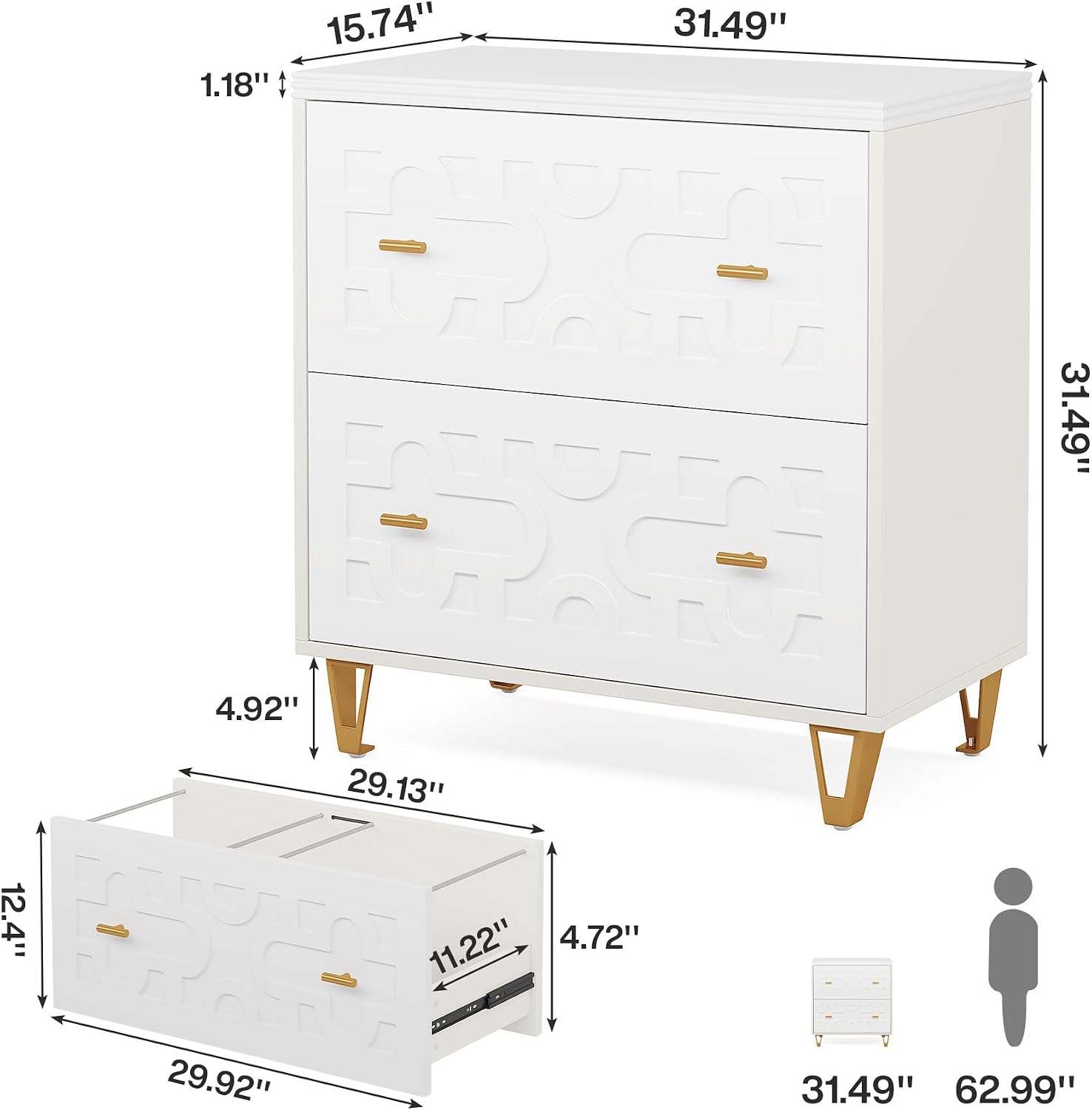 2-Drawer Lateral File Cabinet, - File Cabinet Lateral recension och pris