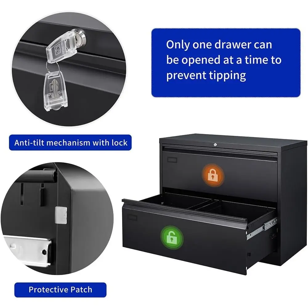 Lateral File Cabinet with Lock - File Cabinet Lateral recension och pris