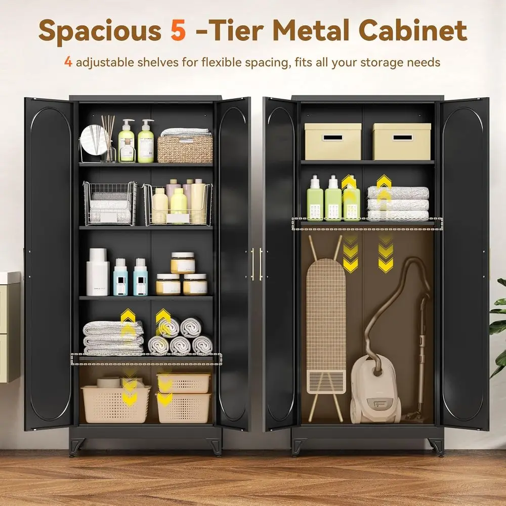 75 Tall Metal Kitchen Pantry C - Office Storage Cabinet recension och pris