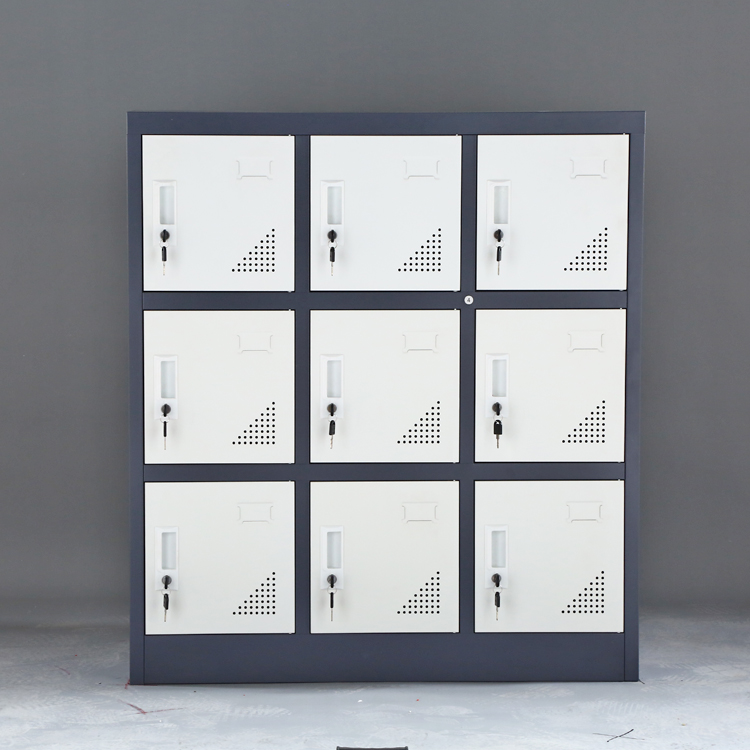 9 Door Metal Locker Storage Of - Office Storage Cabinet recension och pris