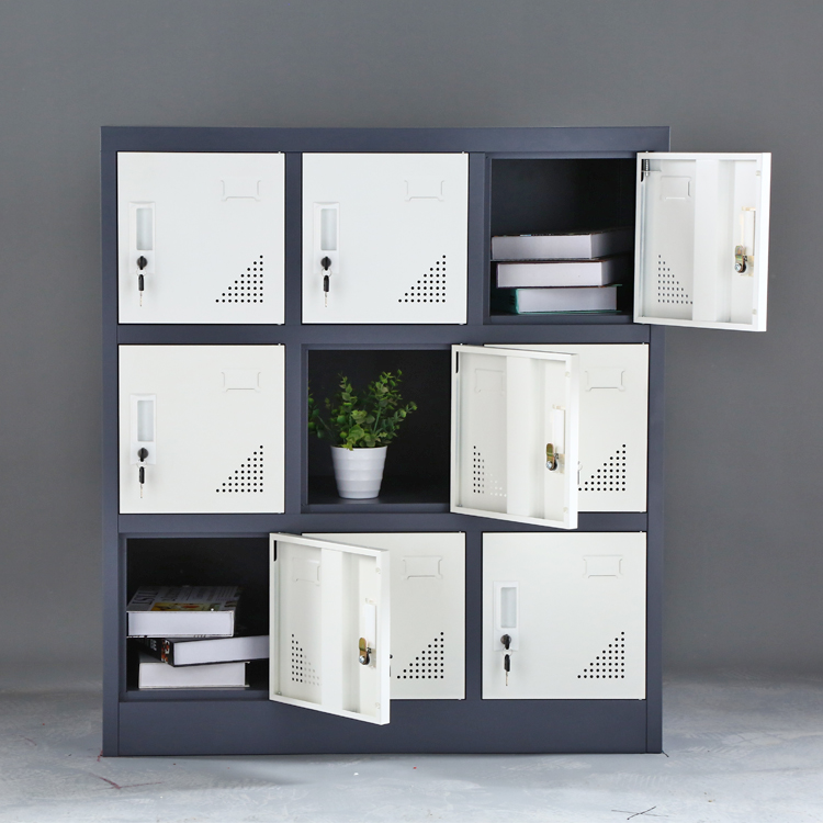9 Door Metal Locker Storage Of - Office Storage Cabinet recension och pris