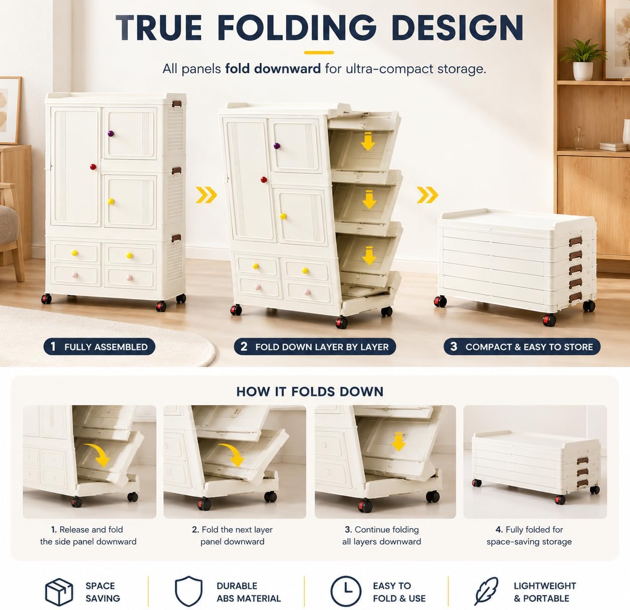 Foldable Storage Cabinet with  - Office Storage Cabinet recension och pris