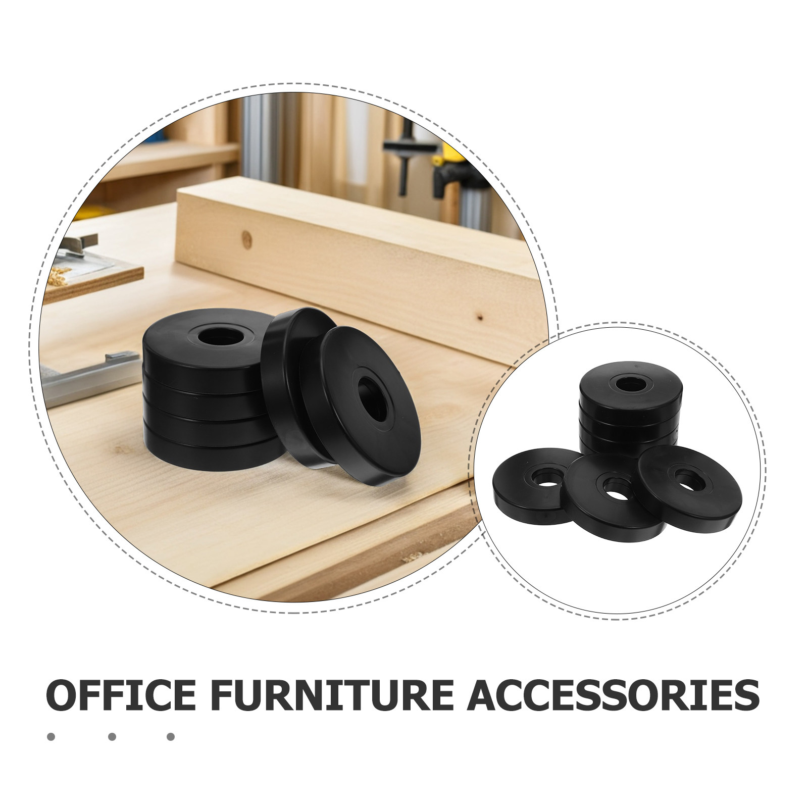 12Pcs Non Slip Round Caster Pa - Office Furniture Equipment recension och pris