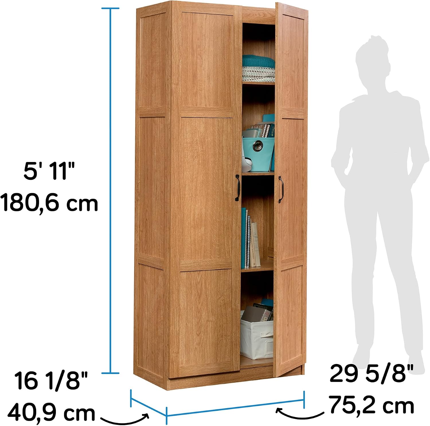 Tall Storage Cabinet, Freestan - Office Storage Cabinet recension och pris
