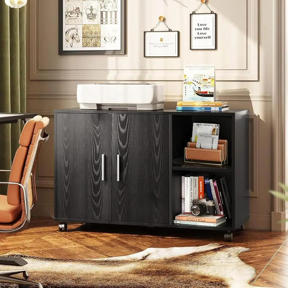 Black Office Storage Cabinet w - File Cabinet Lateral recension och pris