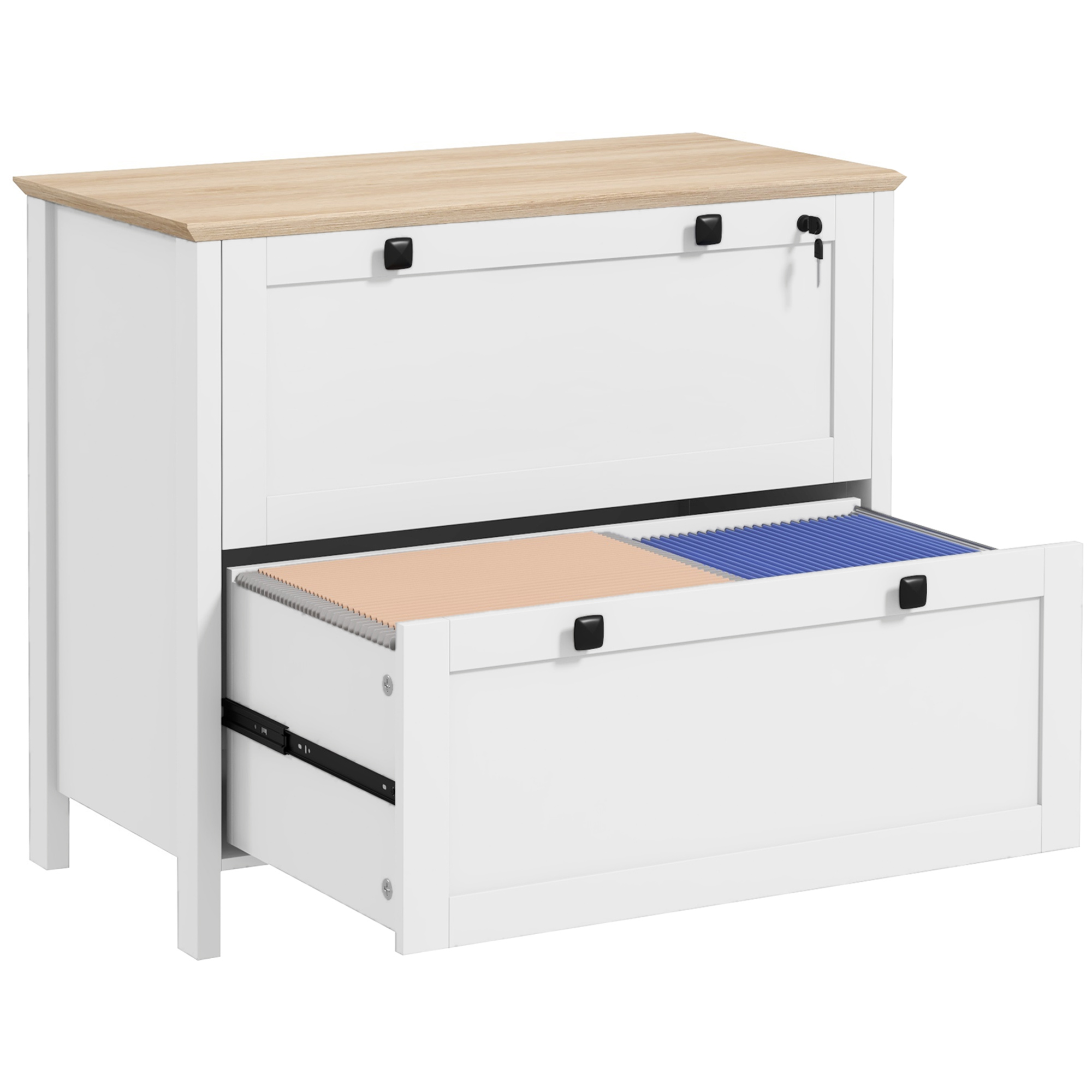 2 Drawer File Cabinet with Loc - File Cabinet Lateral recension och pris