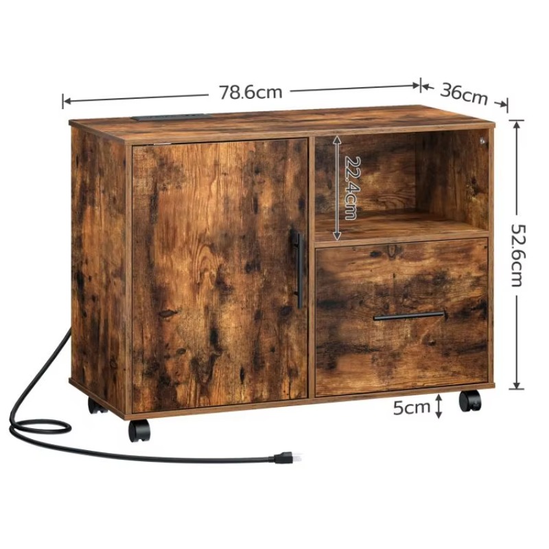 #c Wooden Office File Cabinet, - File Cabinet Lateral recension och pris