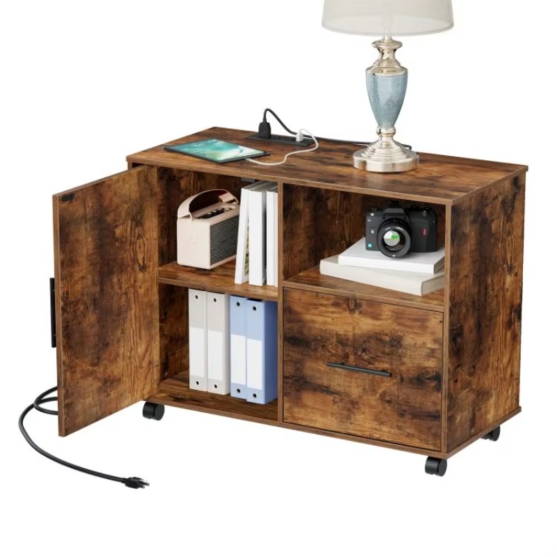 #c Wooden Office File Cabinet, - File Cabinet Lateral recension och pris