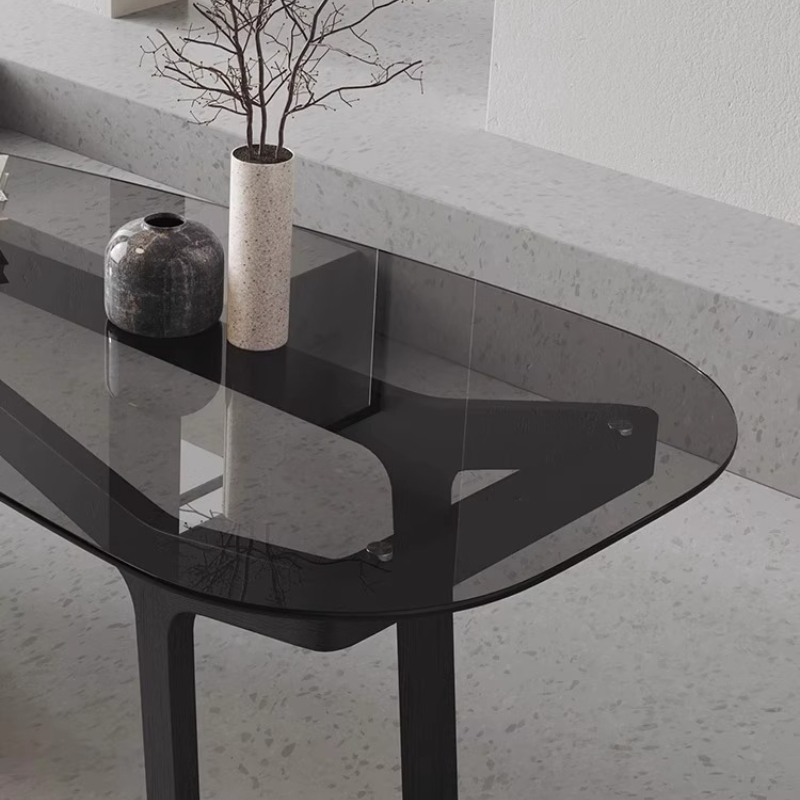 Italian Boss Curved Glass Offi - Office Furniture High End recension och pris