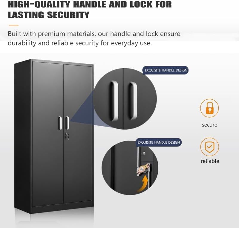 Metal Storage Cabinet With Adj - Office Storage Cabinet recension och pris