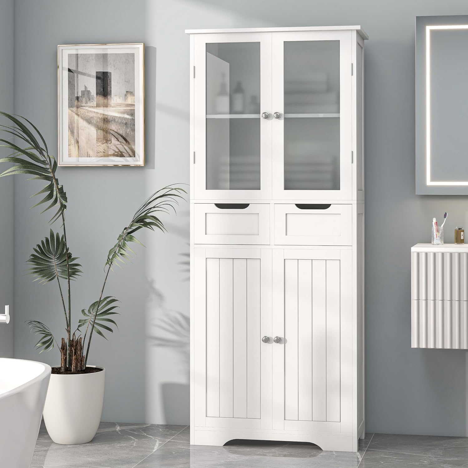 Tall Bathroom Storage Cabinet  - Office Storage Cabinet recension och pris