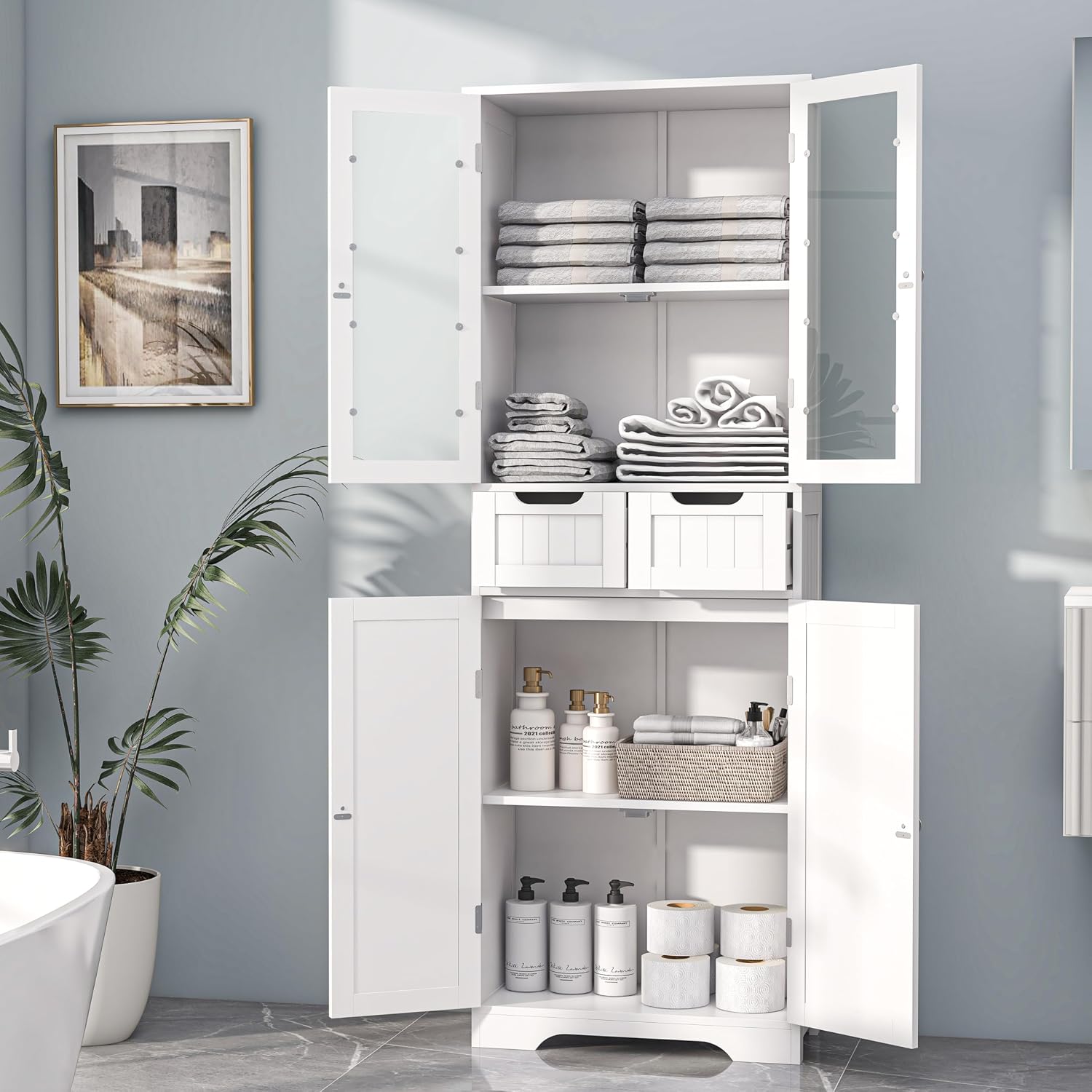 Tall Bathroom Storage Cabinet  - Office Storage Cabinet recension och pris